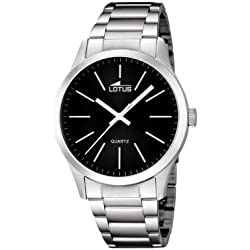 Lotus Reloj Analógico para Hombre de Cuarzo con Correa en Acero Inoxidable 15959/3