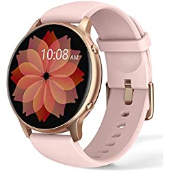 Reloj Inteligente Mujer, IP68 Impermeable Smartwatch Mujer, 1,3´´ Pantalla Táctil Reloj Deportivo Mujer, con Oxímetro, DIY Esfera Reloj, Monitor Sueño, Podómetro, Pulsómetro para Android iOS