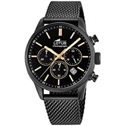 Lotus Reloj Cronógrafo para Hombre de Cuarzo con Correa en Acero Inoxidable 18700/2