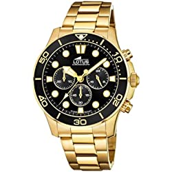 Lotus Reloj Analógico para Hombre de Cuarzo con Correa en Acero Inoxidable 18758/3