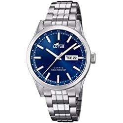 Lotus Reloj Analógico para Hombre de Cuarzo con Correa en Acero Inoxidable 18670/3