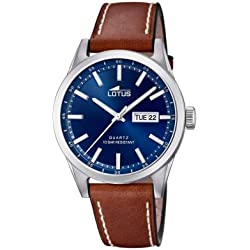 Lotus Reloj Analógico para Hombre de Cuarzo con Correa en Cuero 18671/3