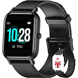 Blackview R3 Smartwatch, Reloj Inteligente Hombre - Oxímetro de Pulso (SpO2) | Esfera de Reloj de DIY | Pulsera Actividad Inteligente Caloría | Smartwatch Mujer para Android e iOS (Versión Mejorada)