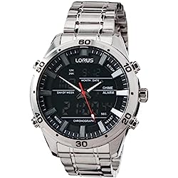 Lorus Reloj Analógico-Digital para Hombre de Cuarzo con Correa en Metal RW651AX9