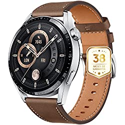 HUAWEI Watch GT 3 46mm Smartwatch, Reloj deportivo, con monitorización SpO2, con pantalla grande, Reloj entrenamiento, Reloj inteligente, Marrón+38 Meses de garantía
