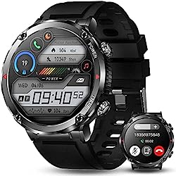 ANSUNG Reloj Inteligente Hombre con Llamada Bluetooth/Marcación,Smartwatch Hombre con SpO2, Monitoreo de Presión Arterial y 22+ Modos Deportivos, para Android iOS y Xiaomi Samsung