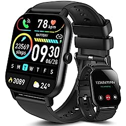 Aptkdoe Reloj Inteligente Hombres Mujeres, 2023 1.85´´ Llamada Bluetooth Smartwatch con Monitoreo de Sueño, Podómetro, Pulsómetro, Pulsera Actividad 112 Modos Deporte, Impermeable IP68 para Android iOS