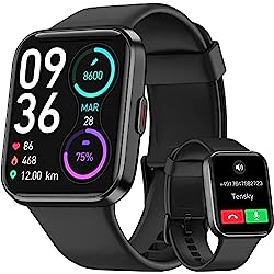 Reloj Inteligente Hombre con Llamadas y Voz de Alexa, WhatsApp Notificaciones, 1.7´´ Smartwatch Hombre con SpO2/Pulsómetro/Monitor de Sueño, 60 Modos Deportes, IP68 Reloj Deportivo para iPhone Android
